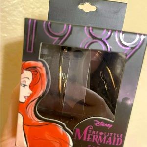 Disney Designer Ariel Fork Gold Earrings - NWT